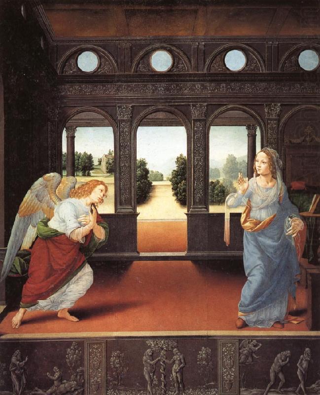 LORENZO DI CREDI The Annunciation china oil painting image